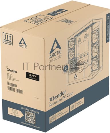 Компьютерный корпус Arctic Cooling ARCTIC Xtender VG (Mirror Black) арт. ACPCC00019A