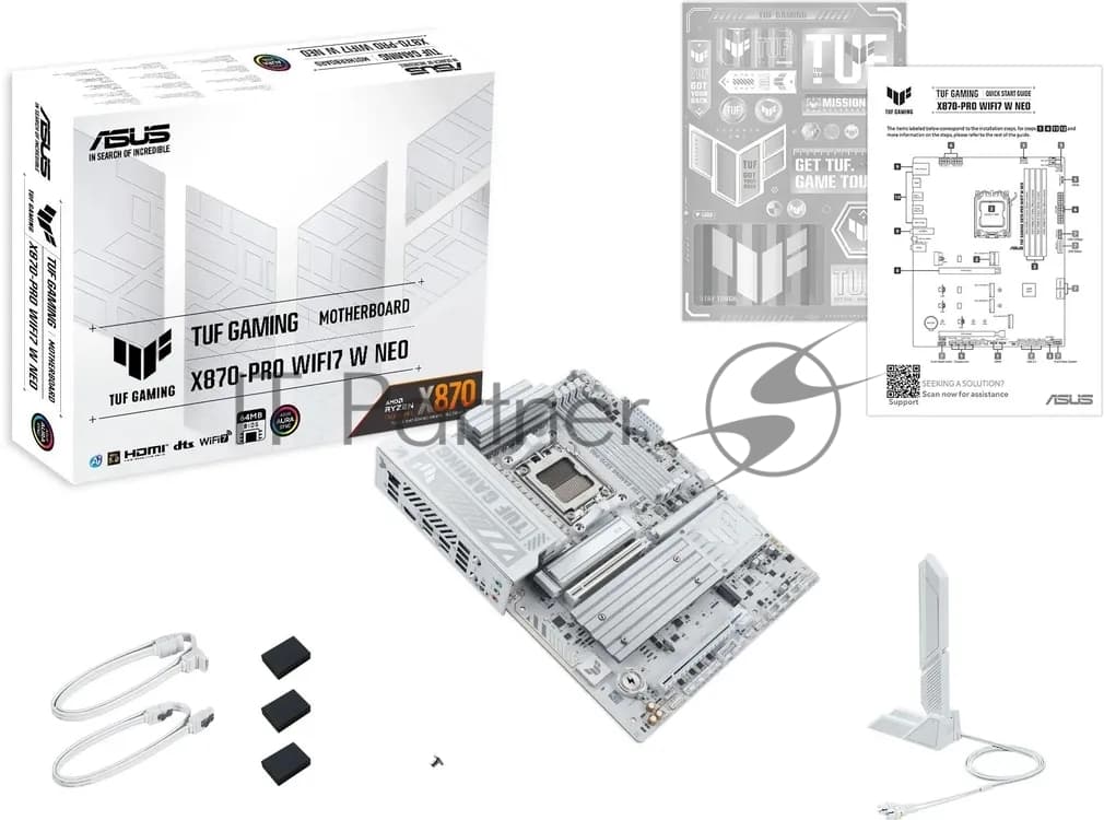 Материнская плата Asus TUF GAMING X870-PRO WIFI7 W NEO Socket AM5 AMD X870 4xDDR5 ATX AC`97 8ch(7.1) 5Gigabit RAID+HDMI