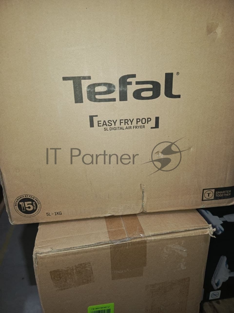 (Поврежденная упаковка) Аэрогриль электрический Tefal Easy Fry Pop EY2454E0 голубой, 5 л.