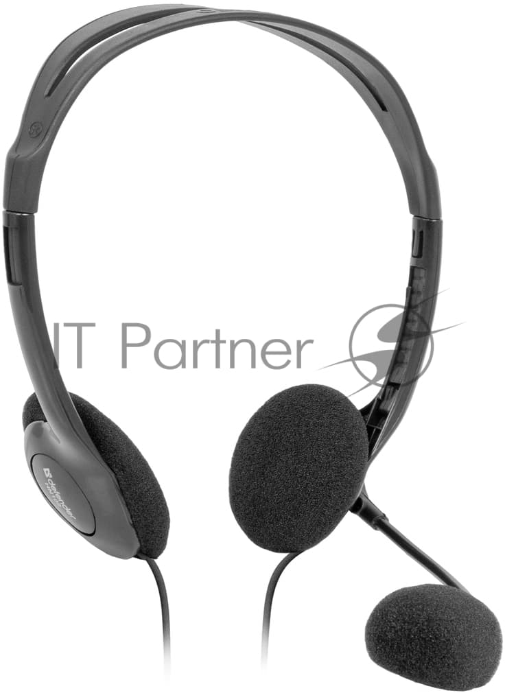 Defender Компьютерная гарнитура Aura 102 черный, кабель 1,8 м