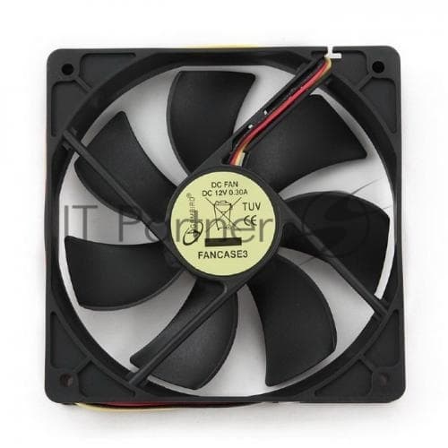 Вентилятор в корпус Gembird FANCASE3 120x120x25, втулка, 3 pin, провод 30 см, OEM