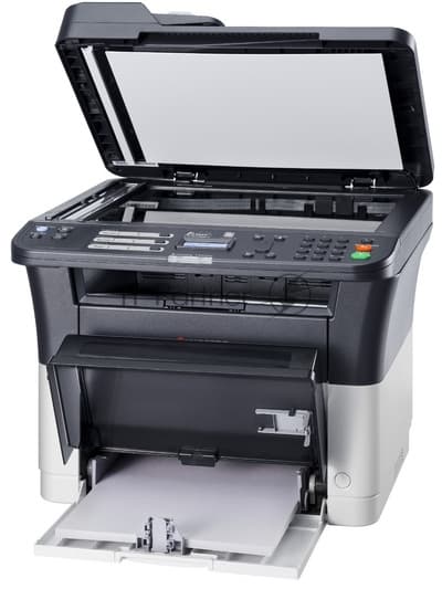 МФУ лазерное Kyocera Ecosys FS-1025MFP (1102M63RU0/1102M63RUV/1102M63RU2/1102M63NX2/1102M63DZ2), A4, ч/б, печ. до 25 стр/мин., скан. до 18 стр/мин. (ч/б) 6 стр/мин. (цвет), 600 x 1800 dpi (печать) 600x600dpi (скан), USB, RJ-45