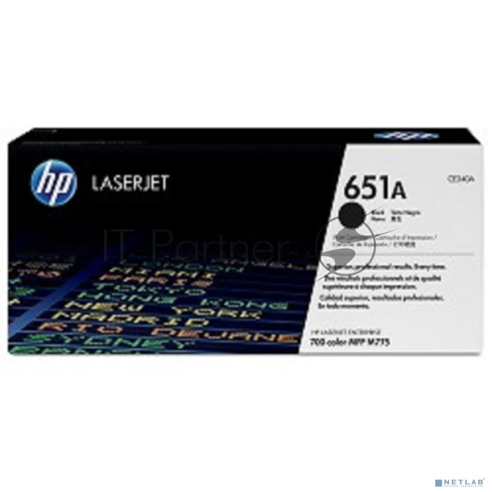 Картридж лазерный HP CE340A 651A черный для LaserJet 700 Color MFP 775 13500 стр.