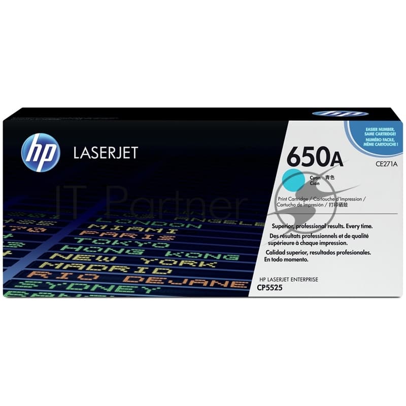 Картридж лазерный HP CE271A голубой для CLJ CP5520/5525 15000 стр.