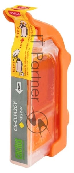 -/ Картридж струйный Cactus CS-CLI426Y желтый (8.4мл) для Canon Pixma MG5140/5240/6140/8140/MX884