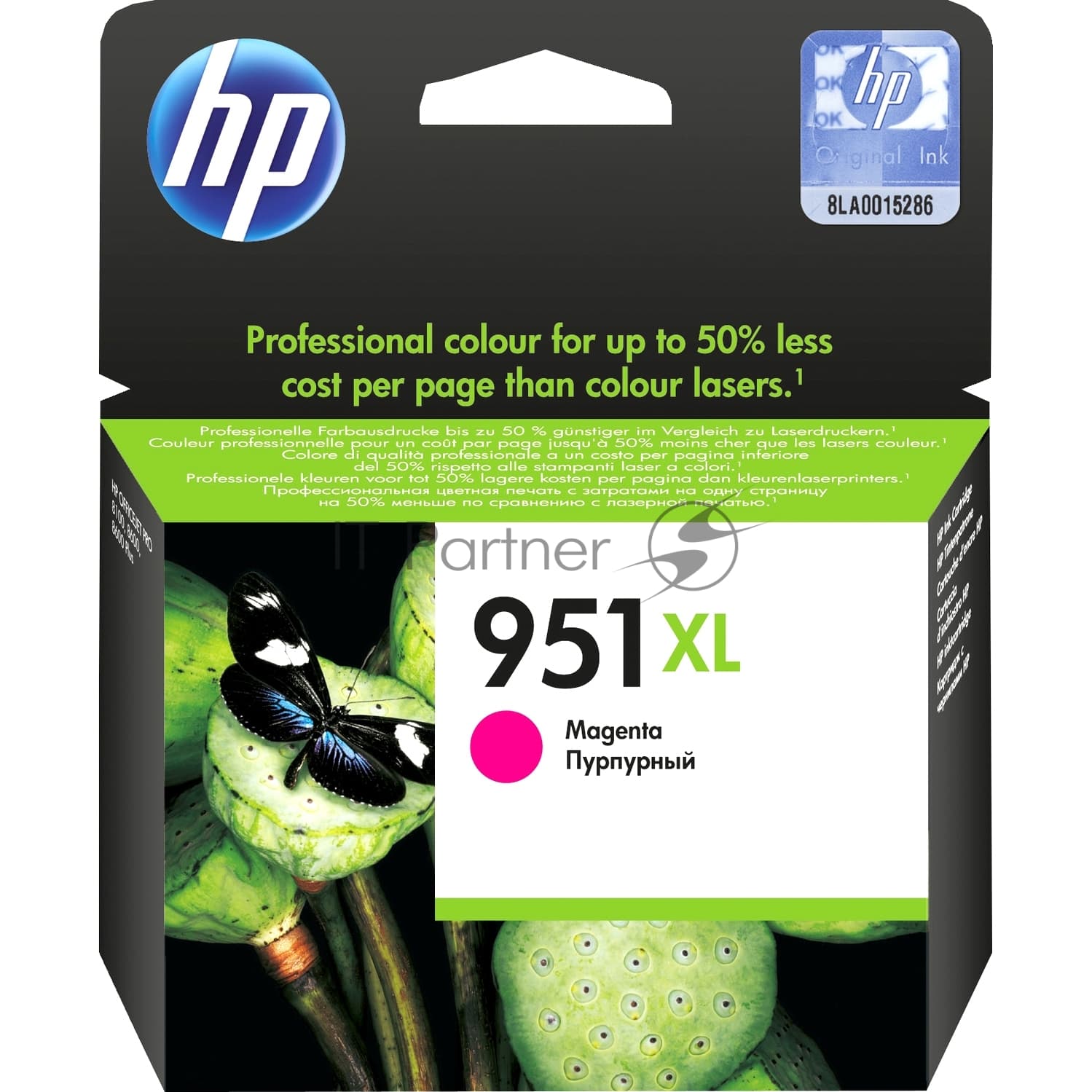 Картридж струйный HP №951XL CN047AE пурпурный для HP OJ Pro 8100/8600 (1500 стр.)