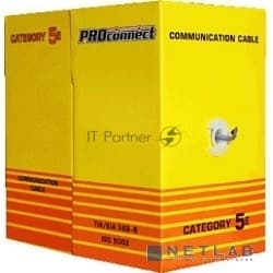 Кабель PROconnect Кабель FTP cat.5e 4 пары (305м) 0.4 мм