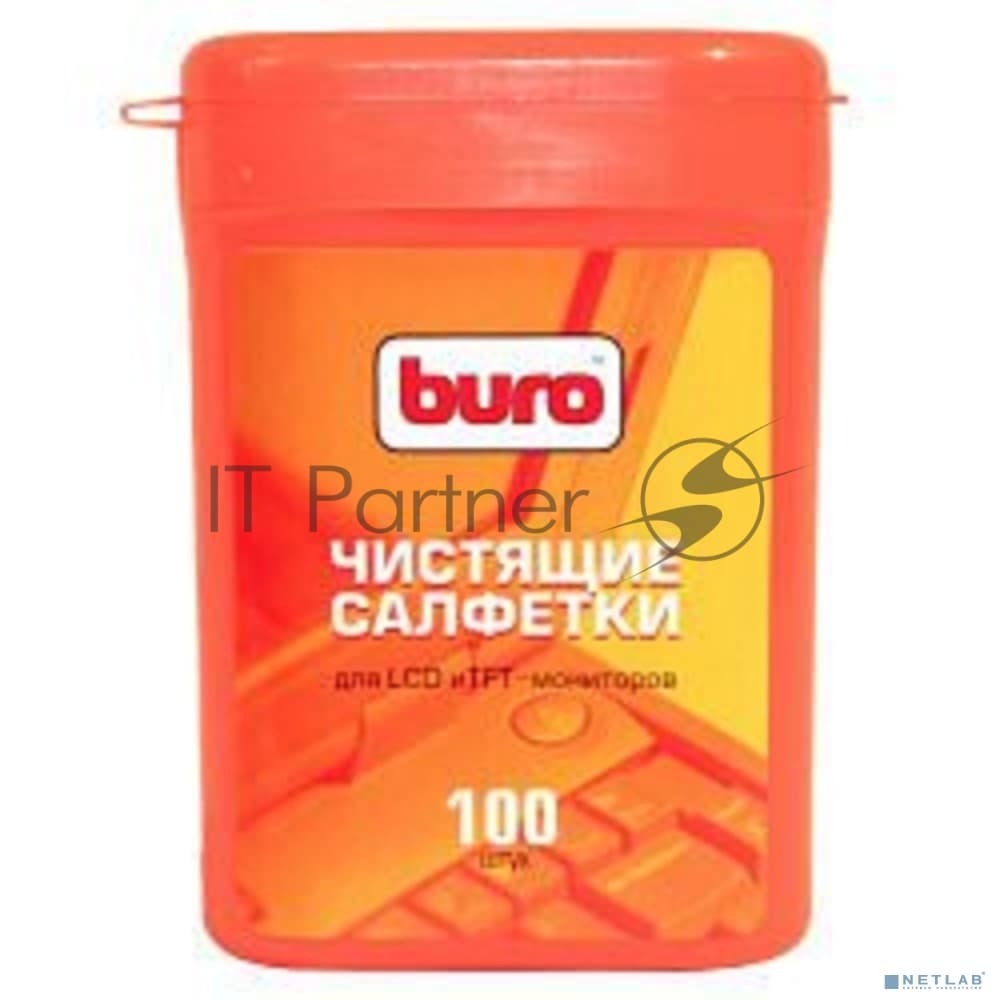 Салфетки Buro BU-tft для экранов ЖК мониторов туба 100шт влажных