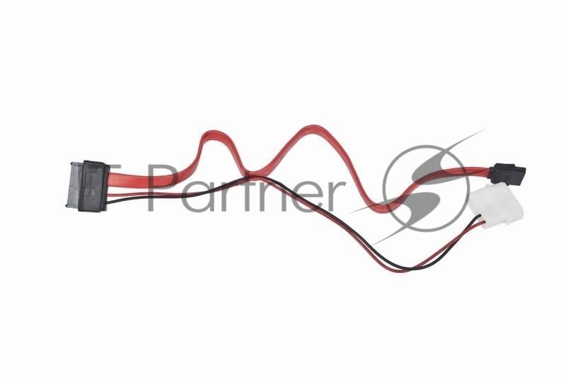 Gembird/Cablexpert Кабель Combo miniSATA , molex+SATA/miniSATA, 6pin+7pin, (длина инт-50см, пит-30см) (CC-SATA-C3)