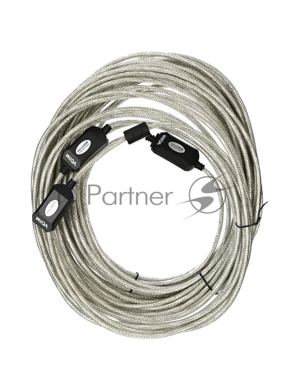 VCOM VUS7049-25M Кабель-адаптер USB2.0-repeater, удлинительный активный Am--Af 25м