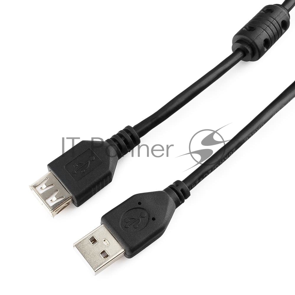 Кабель Gembird PRO USB 2.0 3.0м AM/AF позол.конт., фер.кол., пакет
