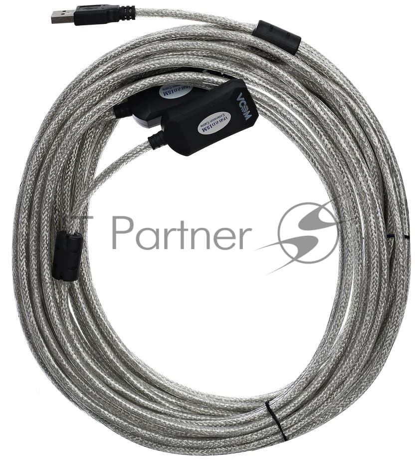 VCOM VUS7049-15M Кабель-адаптер USB2.0-repeater, удлинительный активный Am--Af 15м