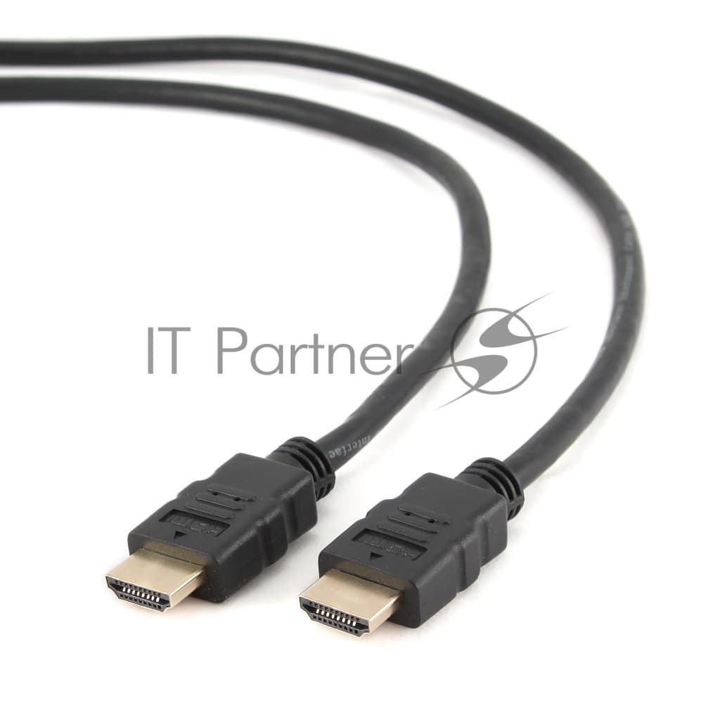 Кабель Cablexpert HDMI CC-HDMI4-1M, 19M/19M, v2.0, медь, позол.разъемы, экран, 1м, черный, пакет