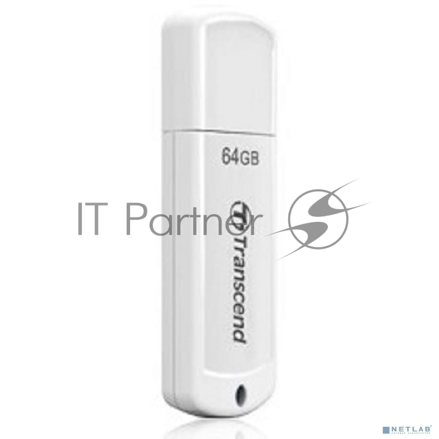 Флешка USB Transcend JetFlash 370 (TS64GJF370), 64Gb, USB 2.0, R/W 25/10, белый