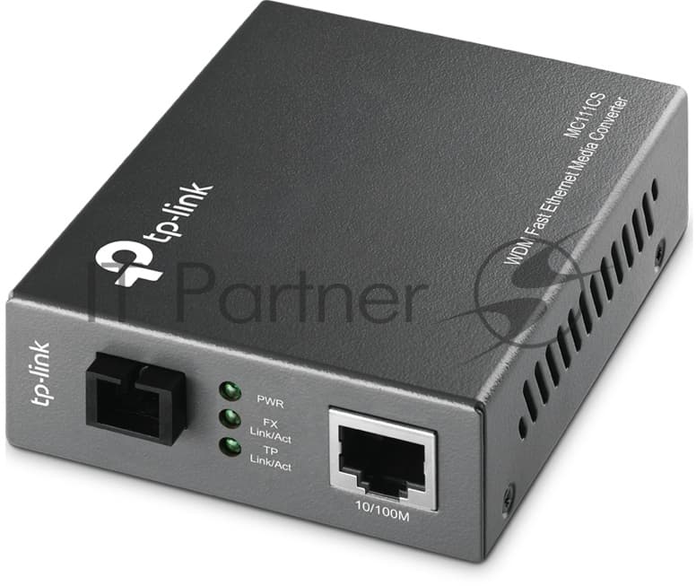 Медиаконвертер TP-Link MC111CS SMB 10/100M RJ45 to 100M single-mode, Full-duplex, up to 20Km