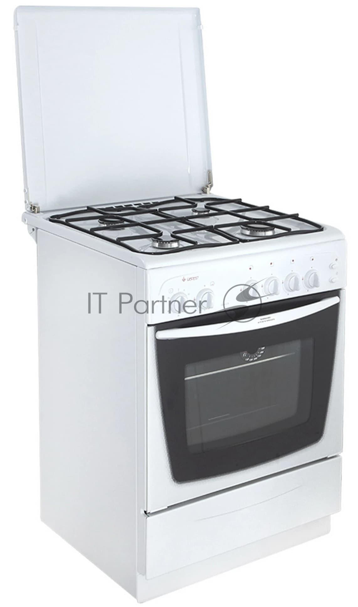 Плита газовая Gefest ПГ 1200 С5 белый, конфорок 4 шт, духовка 63 л, 60 см x 85 см x 60 см