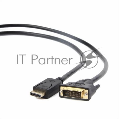 Кабель DisplayPort-DVI Gembird/Cablexpert 3м, 20M/19M, черный, экран, пакет