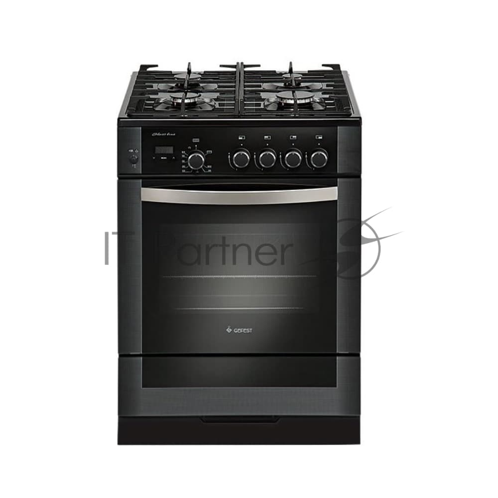 Плита газовая Gefest ПГ 6500-03 0044 черный, конфорок 4 шт, духовка 52 л, 60 см x 85 см x 60 см