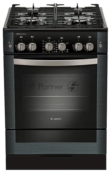 Плита газовая Gefest ПГ 6500-02 0044 черный, конфорок 4 шт, духовка 52 л, 60 см x 85 см x 60 см