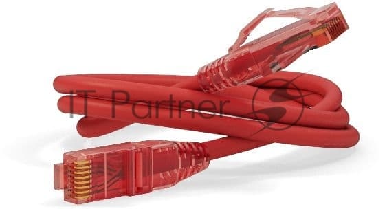 Патч-корд Hyperline U/UTP, Cat.5е, LSZH, 5 м, красный