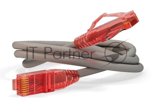 Патч-корд Hyperline UTP, Cat.5e, LSZH, 1.5 м, серый