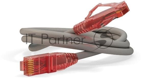 Патч-корд Hyperline U/UTP, Cat.5e, LSZH, 10 м, серый