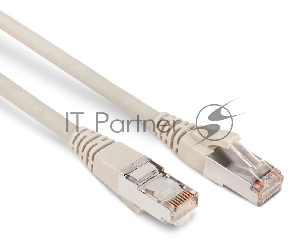 Патч-корд Hyperline PC-LPM-STP-RJ45-RJ45-C6-2M-LSZH-GY F/UTP, экранированный, Cat.6, LSZH, 2 м, серый
