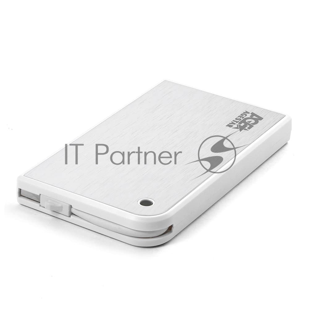 Внешний корпус для HDD AgeStar 3UB2A14 белый usb3.0 to 2,5"hdd SATA алюминий 10605