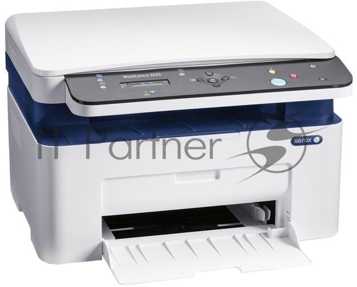 МФУ лазерное Xerox WorkCentre 3025BI (WC3025BI#), A4, ч/б, печ. до 20 стр/мин., скан. до 17 стр/мин. (ч/б) 4 стр/мин. (цвет), 1200 x 1200 dpi (печать) 600 x 600 dpi (скан.), Wi-Fi, USB, Air Print