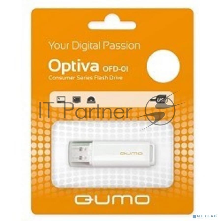 Флешка USB QUMO 16 Gb Optiva 01 белый QM16GUD-OP1-белый