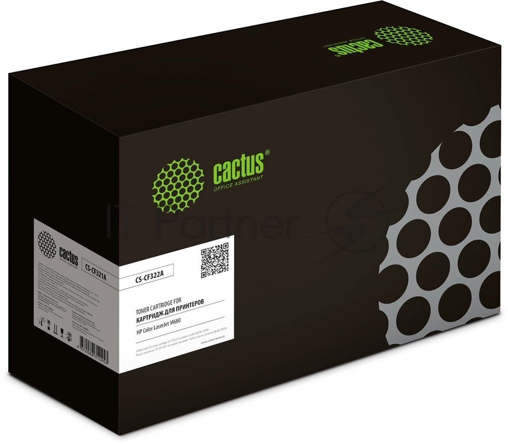 -/ Картридж лазерный Cactus CS-CF322A CF322A желтый (16500стр.) для HP CLJ M680