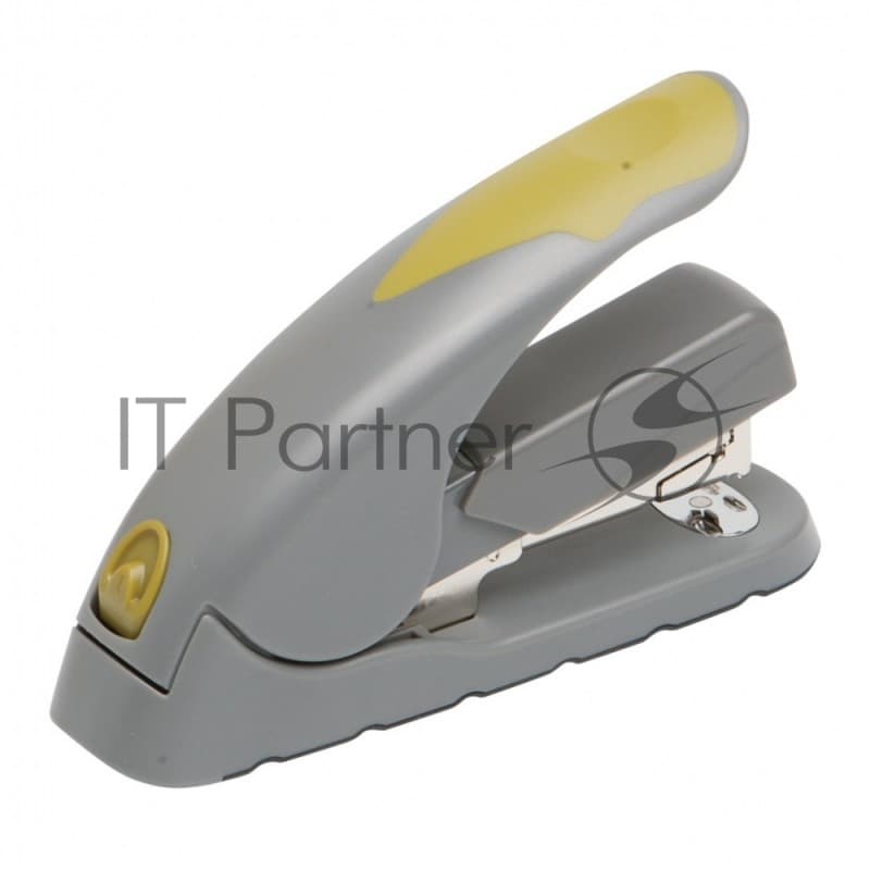 Степлер настольный Kw-Trio 5618GR/GREEN Soft-Touch 24/6 24/8 26/6 26/8 (40листов) снижение усилия серый/зеленый 100скоб
