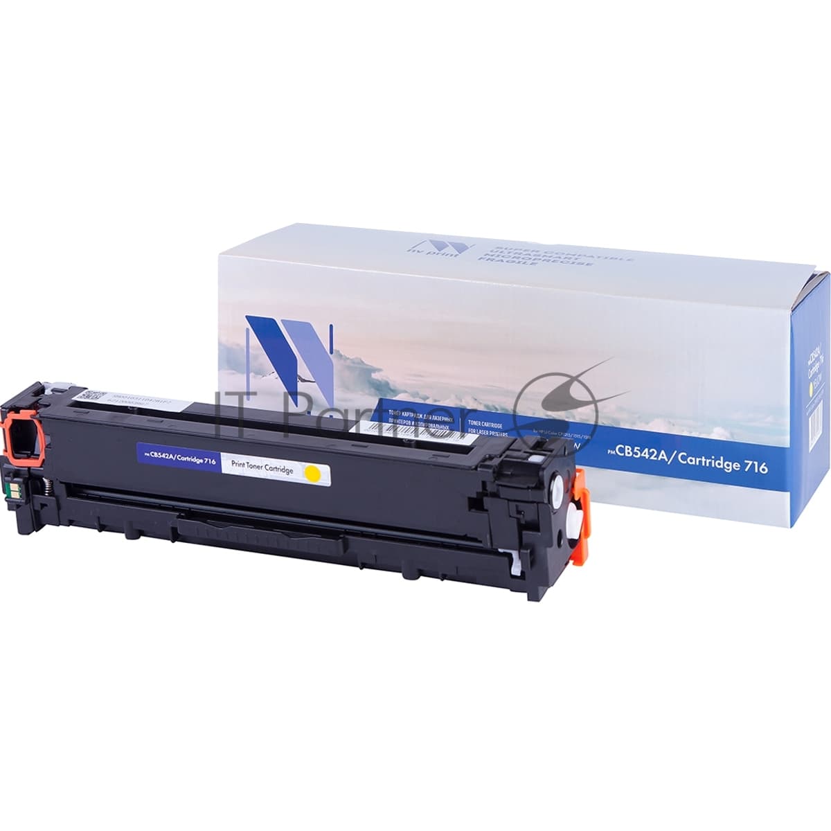 Картридж лазерный NVPrint совместимый HP CB542A/Canon 716 Yellow для LJ Color CP1215/1515/1518/(1400k)