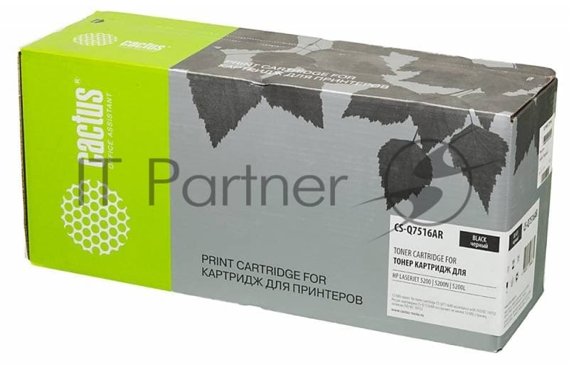 Cactus CS-Q7516AR Тонер-картридж черный 12000 стр HP LaserJet 5200