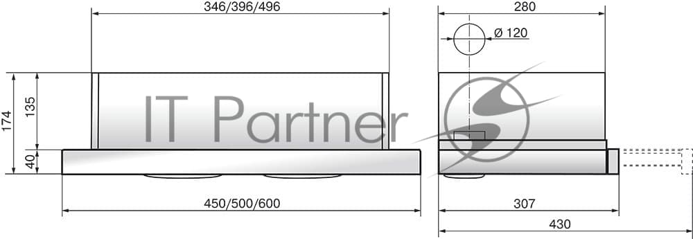 Вытяжка встраиваемая Elikor Интегра Glass 50Н-400-В2Д нержавеющая сталь/стекло бежевое, 50 см, 400 куб. м/ч, 55 дБ