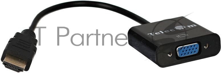 Переходник HDMI (M) - VGA (F), 0.15м, Telecom TA558