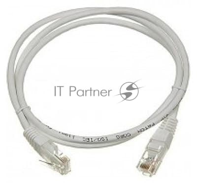 Патч-корд LANMASTER UTP TWT-45-45-1.0-GY вилка RJ-45-вилка RJ-45 cat.5е 1м серый ПВХ (уп.:1шт)