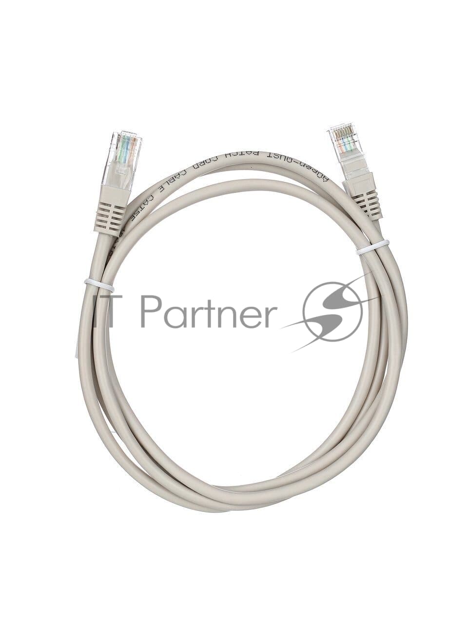 Патч-корд литой "Aopen" UTP cat.5е 1,5м серый