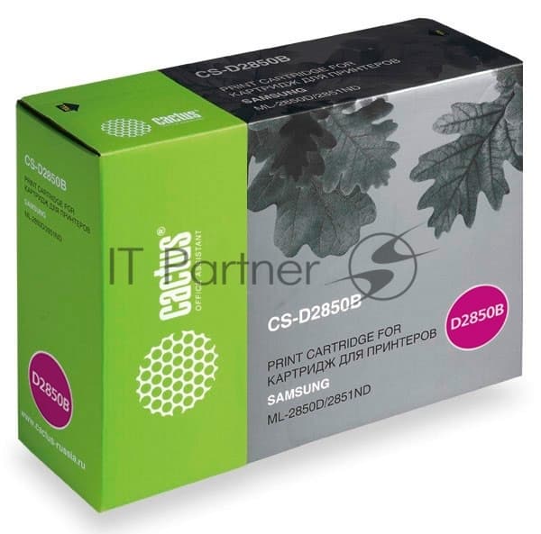 -/ Картридж лазерный Cactus CS-D2850B ML-D2850B черный (5000стр.) для Samsung ML-2850/2851