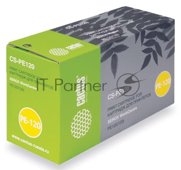 -/ Картридж лазерный Cactus CS-PE120 013R00606 черный (5000стр.) для Xerox WorkCentre pe120/pe120i