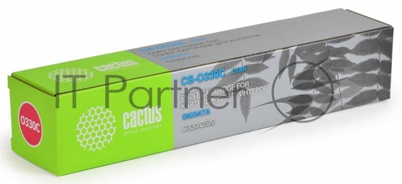 -/ Картридж лазерный Cactus 44469716 CS-O330C 44469716 голубой (3000стр.) для Oki C330/C530