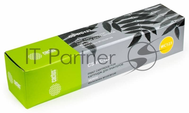 -/ Картридж лазерный Cactus CS-WC123 006R01182 черный (30000стр.) для Xerox WC 133/M123/M128/Pro123