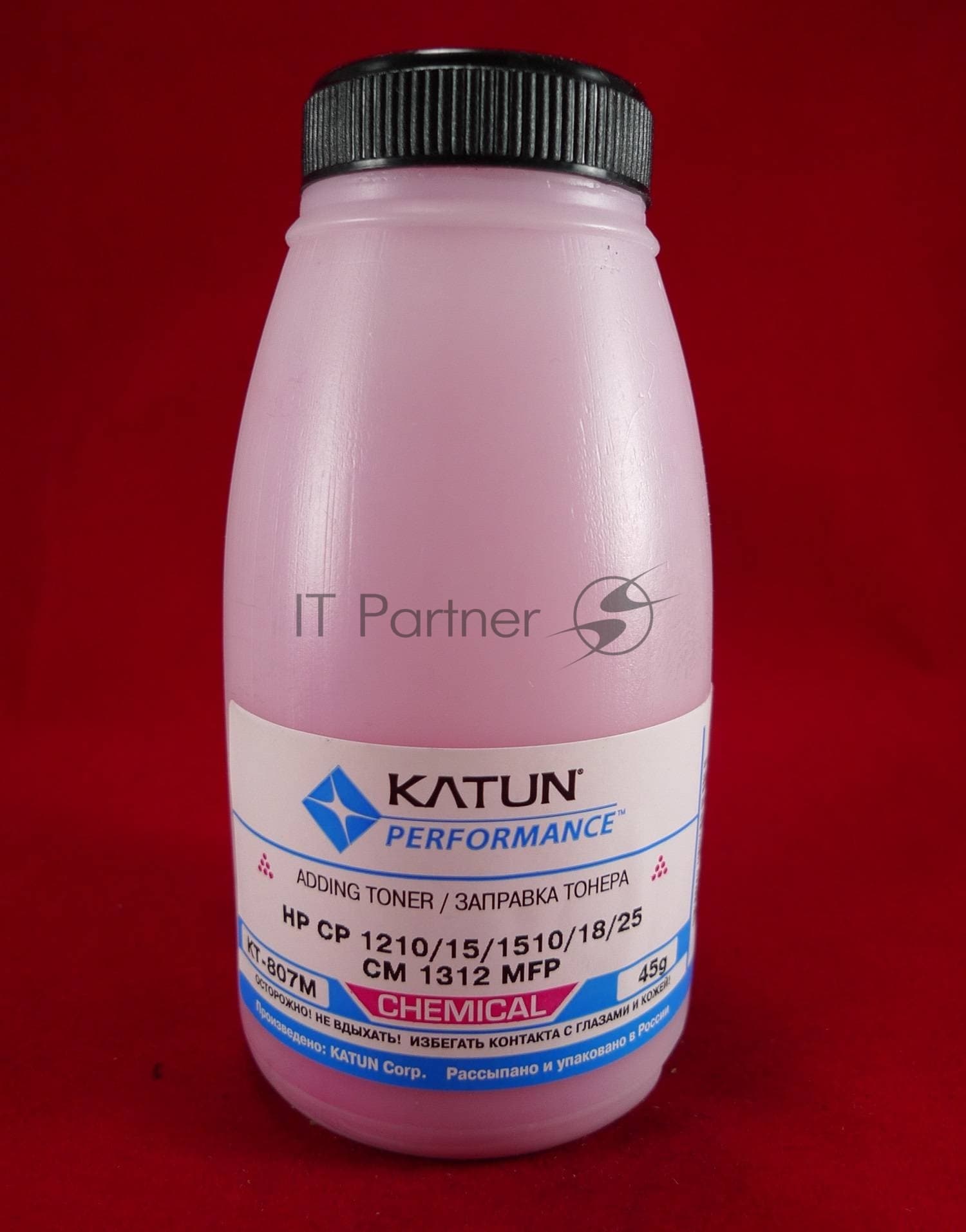 Тонер для картриджей CB543A/CE323A/CF213A Magenta, химический (фл.45г.) Katun фас.Россия
