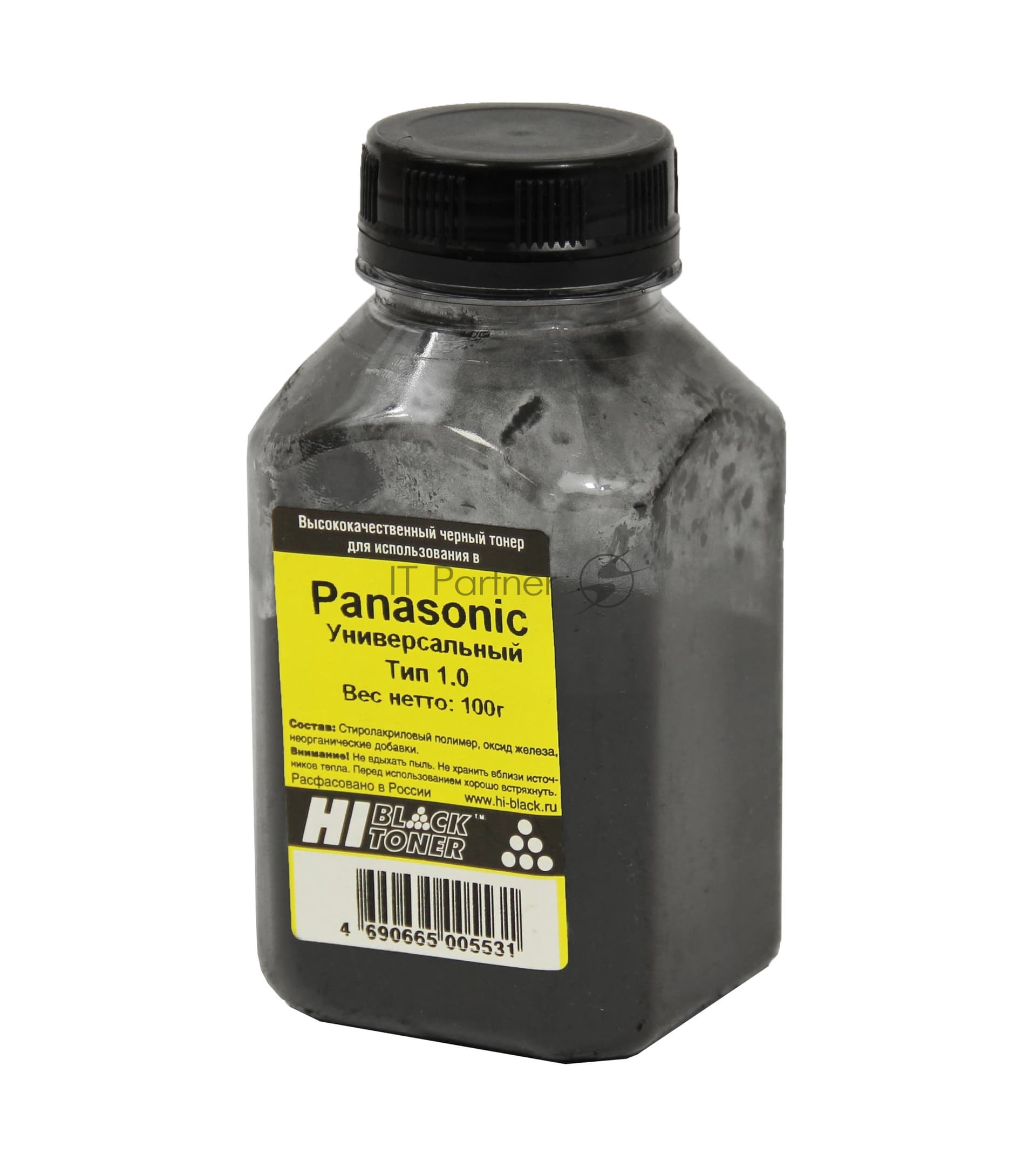 Тонер Hi-Black для Panasonic Универсальный Тип 1.0 100 г, банка