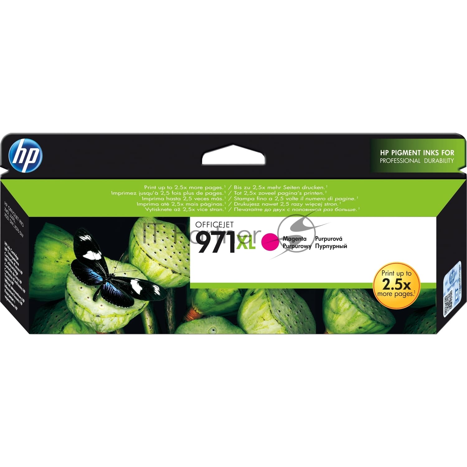 Картридж струйный HP 971XL CN627AE пурпурный (6600стр.) для HP OJ Pro X476dw/X576dw/X451dw/X551dw