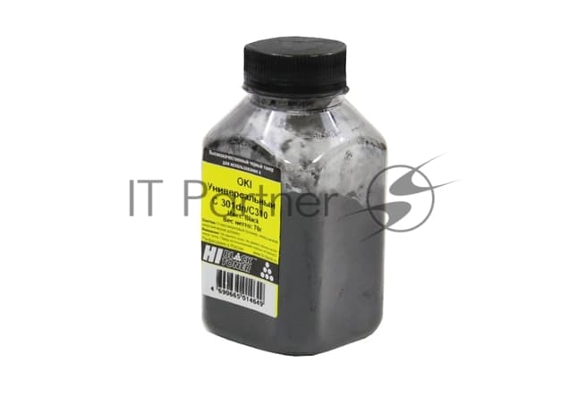 Тонер OKI Универсальный С 301dn/C310 (Hi-Black) Bk, 70 г, банка