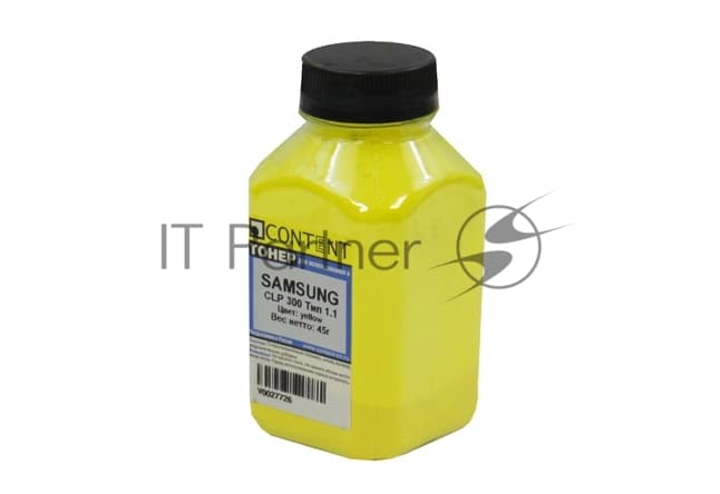 Тонер Samsung CLP 300 (Content) Тип 1.1, Y, 45 г, банка
