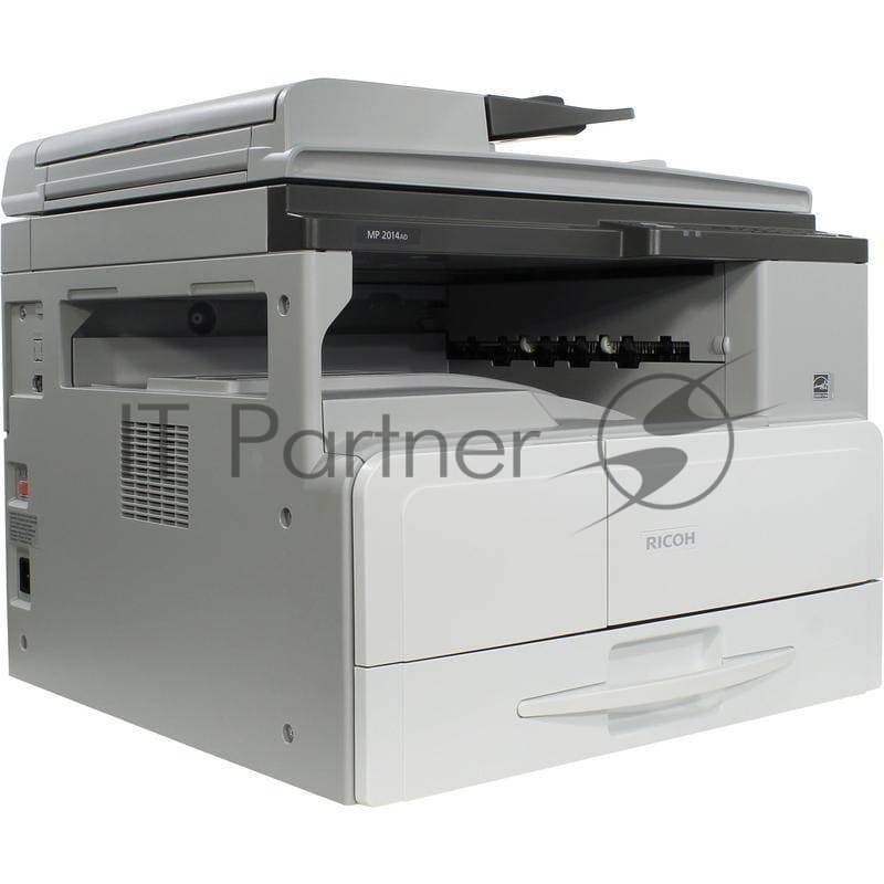 МФУ лазерное Ricoh MP 2014AD (912356/417378), A3, ч/б, печ. до 20 стр/мин. (А4) до 12 стр/мин. (А3), скан. до 6 стр/мин (цв.) 15 стр/мин (ч/б), 600x600dpi, USB