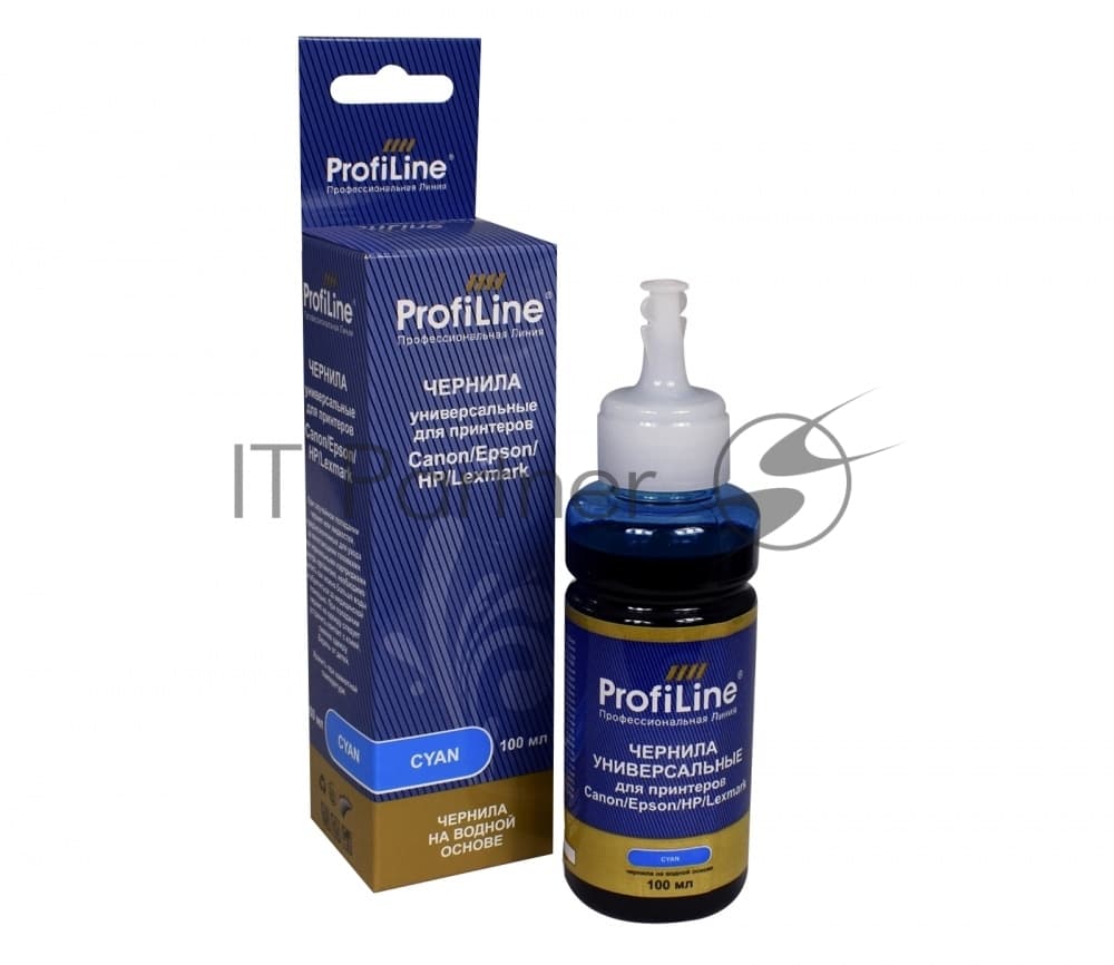 Чернила ProfiLine Premium для Canon/Epson/HP/Lexmark Cyan 100 мл водн
