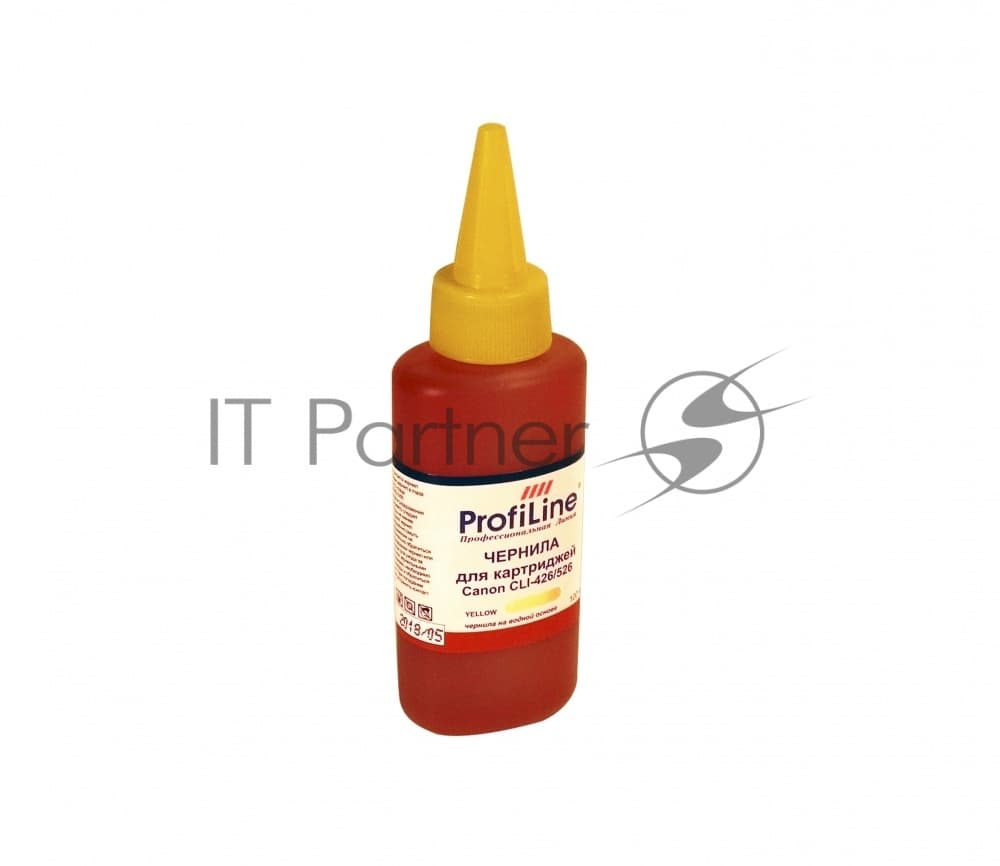 Чернила PL-CLI-426/526 для принтеров Canon iP4820/iP4840/iP4850/iP4870/MG6120/MG6140/MG6150/MG6170/MG8120/MG8140/MG8150/MG8170 Yellow водн 100 мл ProfiLine